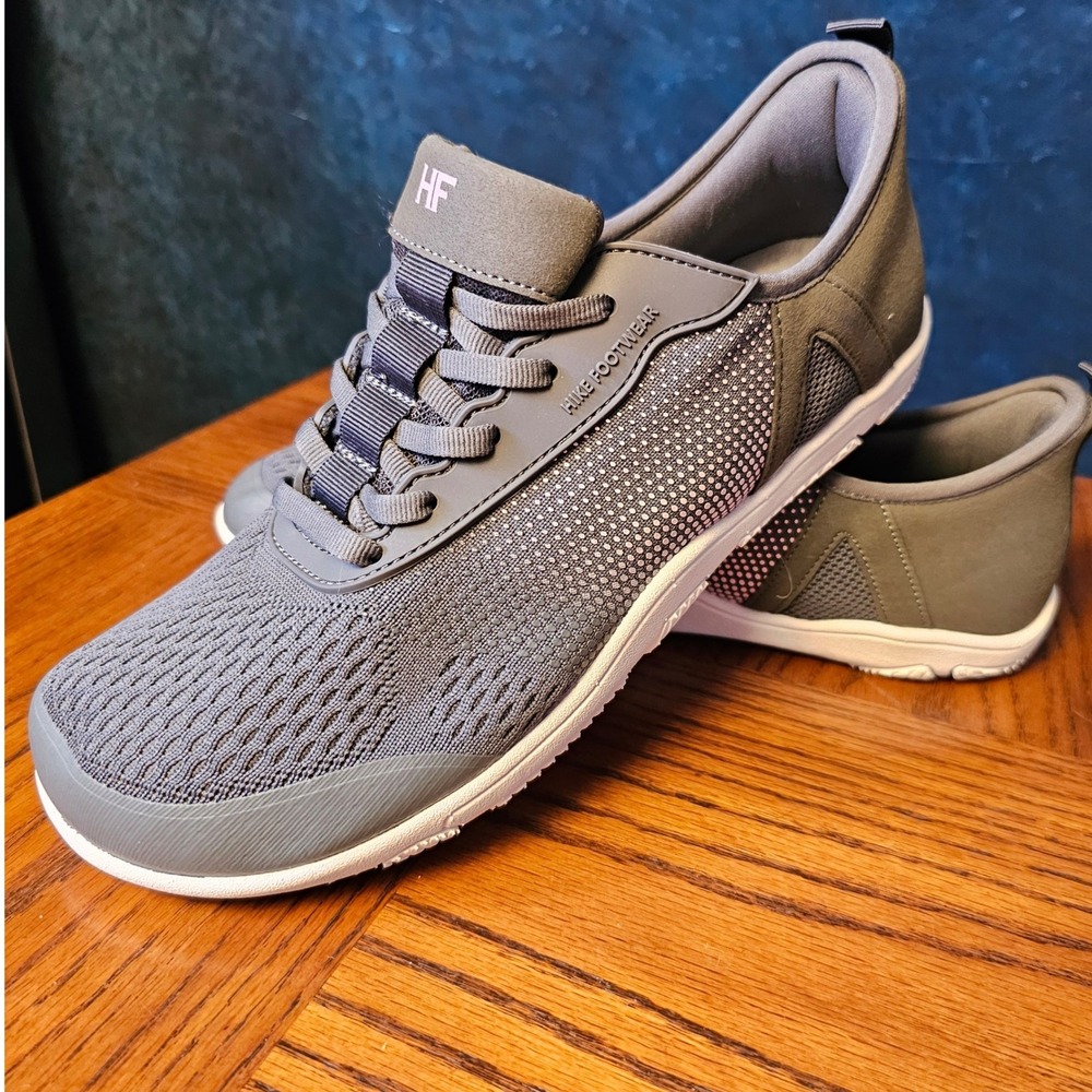 Hike Footwear HF Stride Barefoot Sneakers Dark Grey Wide Toe Box Size 39 W 8-8.5